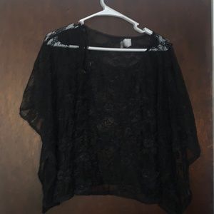 Black sheer shirt